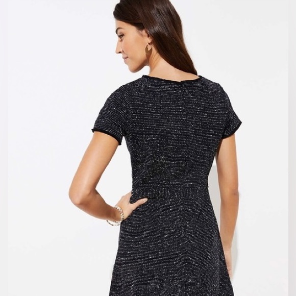 Loft Tweed Fit and Flare Casual Dress Size 2 - Picture 2 of 12